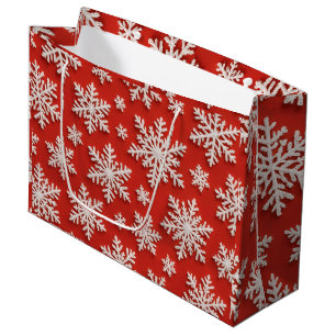 Grand Sac Cadeau Trésor de flocon de neige