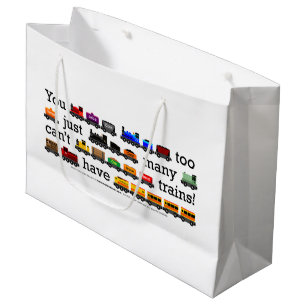 Grand Sac Cadeau Trop de trains !