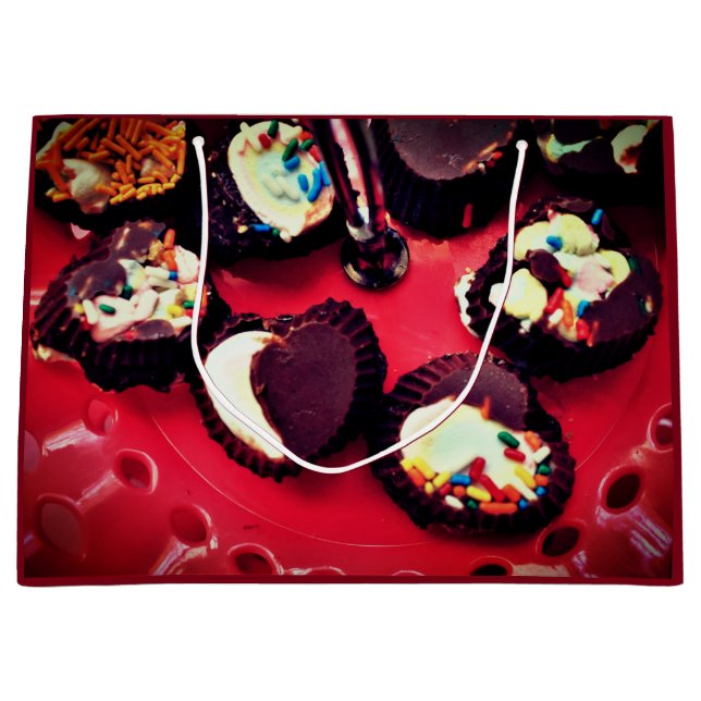 Grand Sac Cadeau Truffes de Marshmallow (Devant)