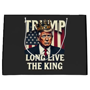 Grand Sac Cadeau Trump Vive le roi Pro Trump Patriotique 