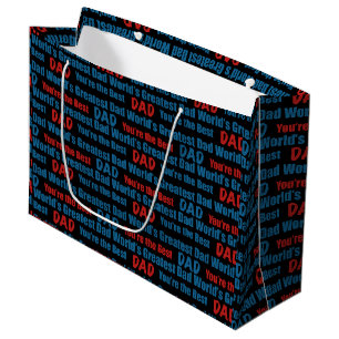 Grand Sac Cadeau Tu es le meilleur papa du monde