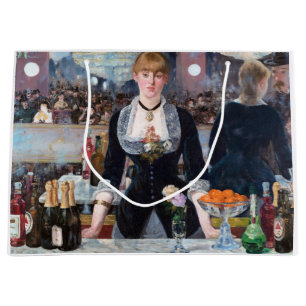 Grand Sac Cadeau Un bar aux Folies-Bergere, Manet