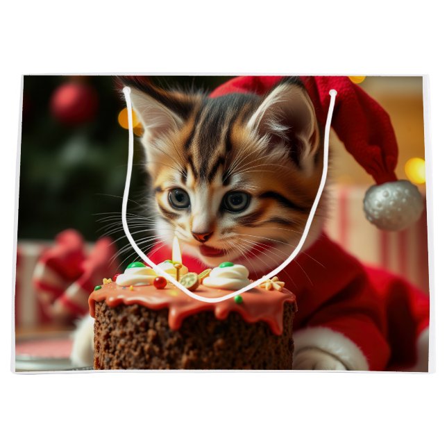 Grand Sac Cadeau Un voeu de Noël Puré (Devant)