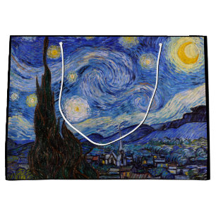 Grand Sac Cadeau Une Nuit étoilée : Saint-Rémy par Vincent Van Gogh
