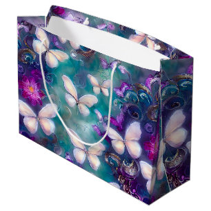 Grand Sac Cadeau Une série papillon mystique modèle 1