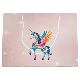 Grand Sac Cadeau Unicorne torse