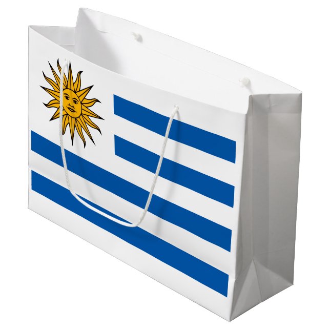 Grand Sac Cadeau Uruguay (Devant Angle)