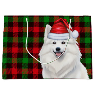 Grand Sac Cadeau Vacances de Chien Esquimau Américain