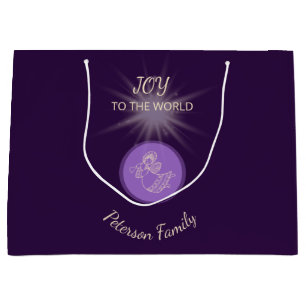 Grand Sac Cadeau Vacances merveilleuses de l'ange joyeux