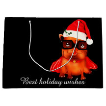 Vacances personnalisables père Noël bulldog