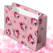Valentine Bubblegum Splash of Hearts Motif