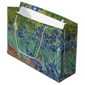 Grand Sac Cadeau Van Gogh Vintage Irises