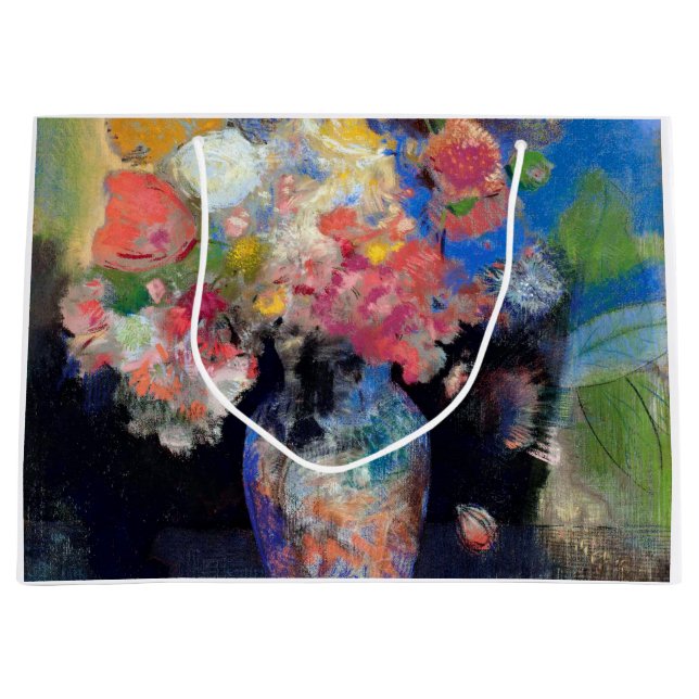 Grand Sac Cadeau Vase de fleurs, Redon (Devant)