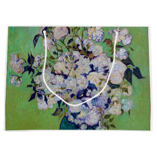 Grand Sac Cadeau Vase de roses, Vincent van Gogh