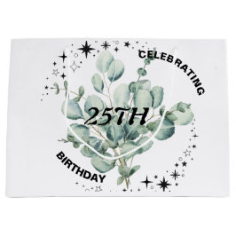 Grand Sac Cadeau Végétation Floral Sky Star Anniversaire Célébratio