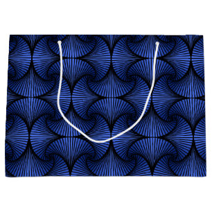 Grand Sac Cadeau Ventilateur à bascule 3D géométrique
