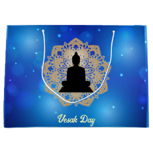 Grand Sac Cadeau Vesak Day Bouddha et Mandala Vaisakha Purnima