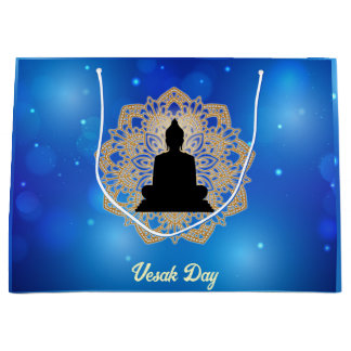 Grand Sac Cadeau Vesak Day Bouddha et Mandala Vaisakha Purnima