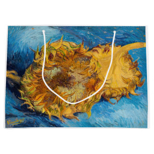 Grand Sac Cadeau Vincent van Gogh - Deux tournesols coupés