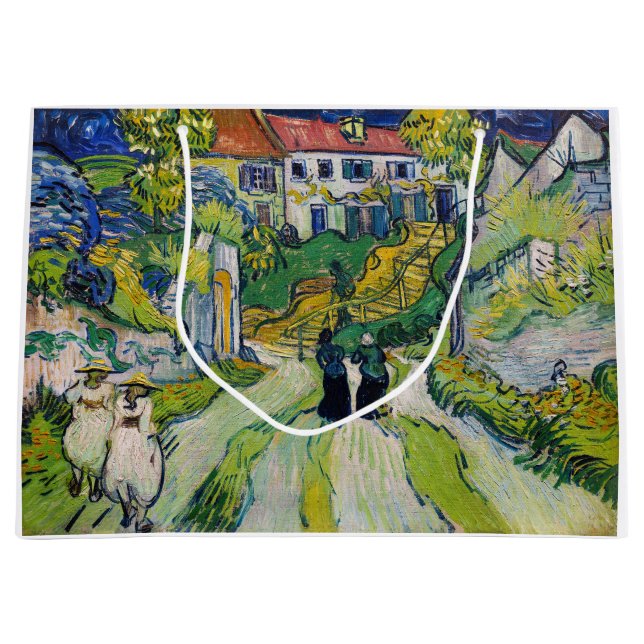 Grand Sac Cadeau Vincent van Gogh - Escalier à Auvers (Devant)