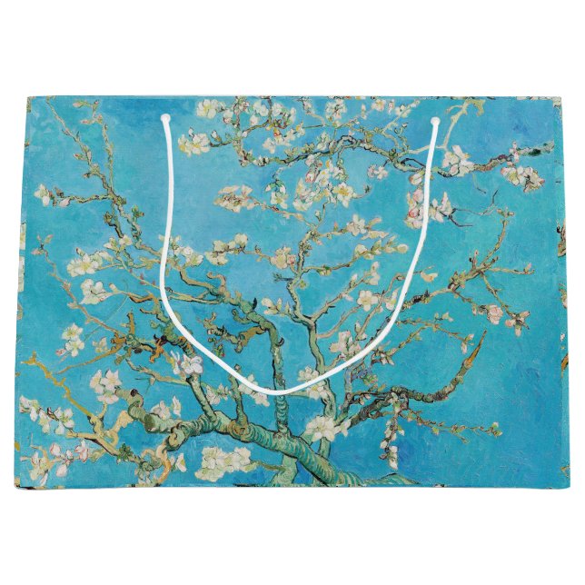 Grand Sac Cadeau Vincent van Gogh - Fleur d'amandes (Devant)