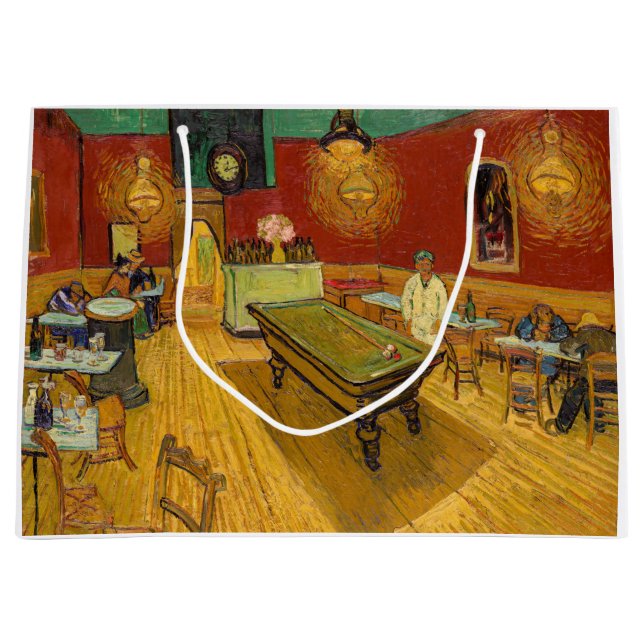 Grand Sac Cadeau Vincent van Gogh - Le Night Café (Devant)