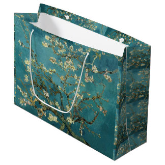 Grand Sac Cadeau Vintage Van Gogh Almond Blossom