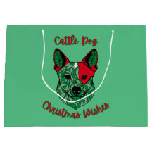 Vœux de Noël de chien de bétail