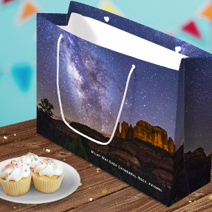 Grand Sac Cadeau Voie Lactée Galaxie sur le Rocher de la Cathédrale