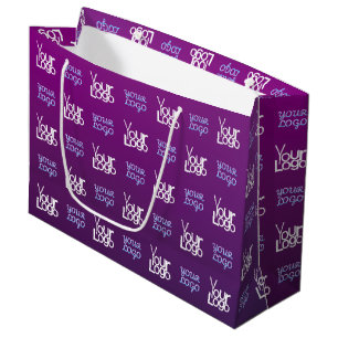 Grand Sac Cadeau Votre logo 2 images ou logos d'entreprise téléch