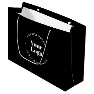 Grand Sac Cadeau Votre logo d'entreprise téléchargé ou autre concep