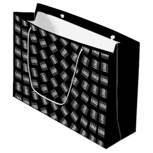 Grand Sac Cadeau Votre logo Logo unique, conception ou motif d'im