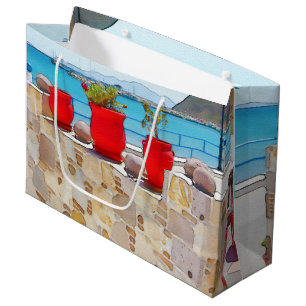 Grand Sac Cadeau Vue sur la mer