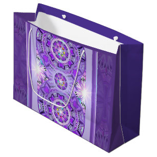 Grand Sac Cadeau W2 pourpre