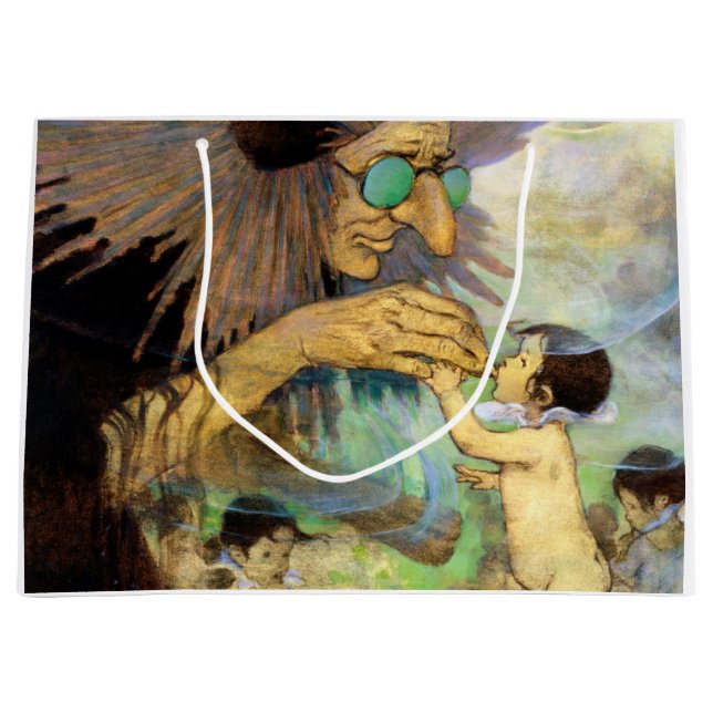 Grand Sac Cadeau Water Baby and Fairy, Jessie Willcox Smith (Devant)