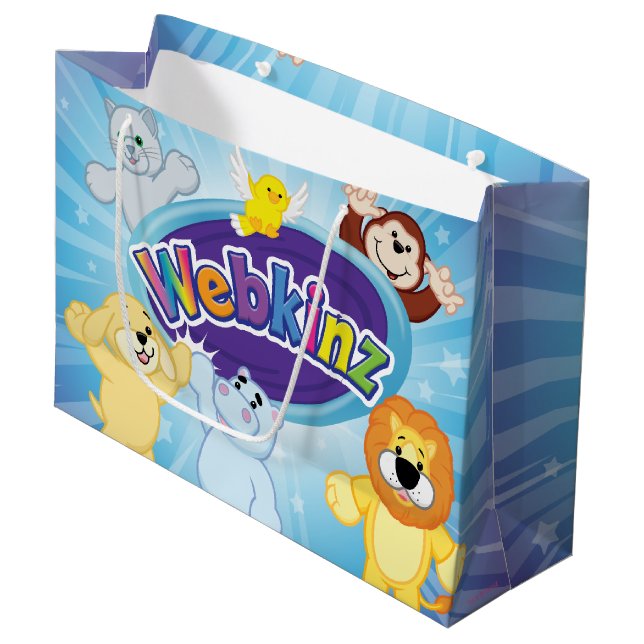 Grand Sac Cadeau Webkinz : Entrez et jouez (Devant Angle)
