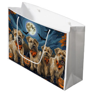 Grand Sac Cadeau Wheaten Terrier Halloween Éffrayant