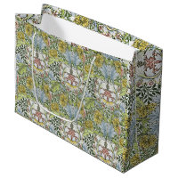 William Morris Vintage Floral rose Myrtle vert