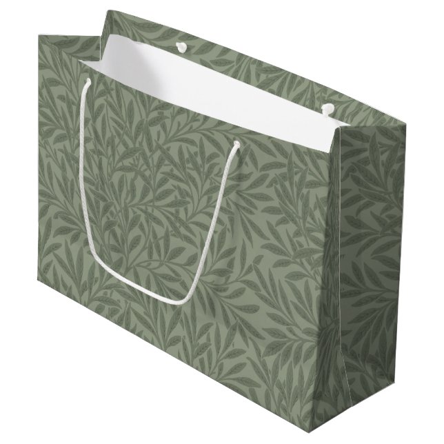 Grand Sac Cadeau William Morris Willow Flower Classic (Devant Angle)