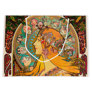 Grand Sac Cadeau Zodiac, Mucha
