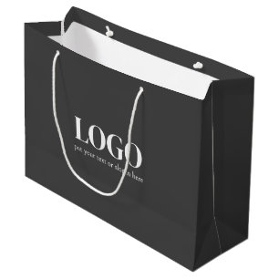 Grand sac de shopping en papier personnalisé avec 