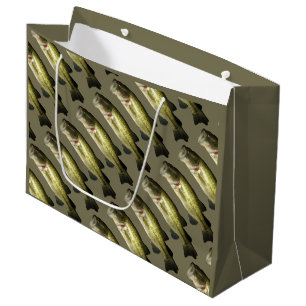 Grand sac du cadeau des hommes bas de poissons