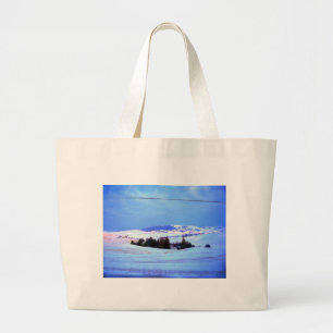 Grand sac fourre-tout aux collines enneigées
