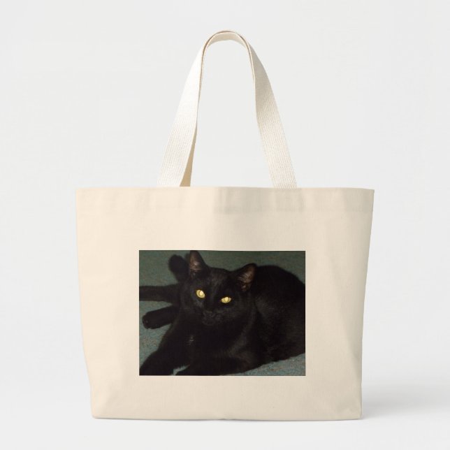 Grand sac fourre-tout aux yeux dorés (Devant)