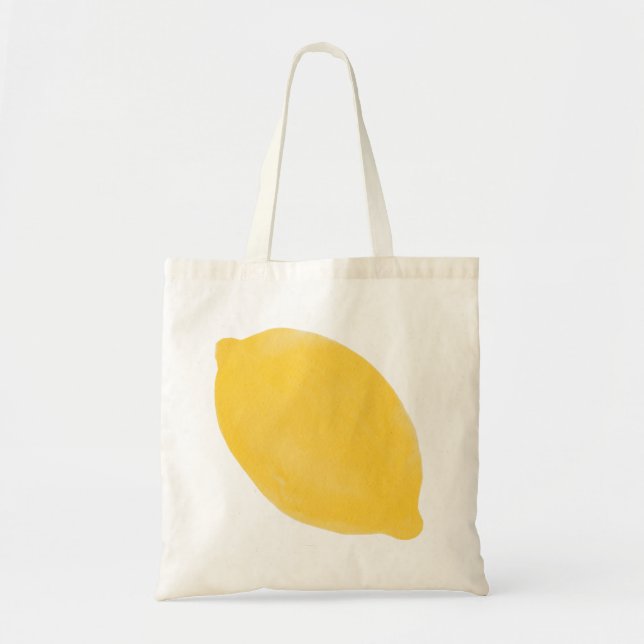 Grand Sac fourre-tout citron - Illustration (Devant)