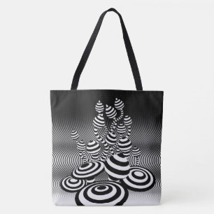 Grand Sac fourre-tout Magic Mushrooms design optiq