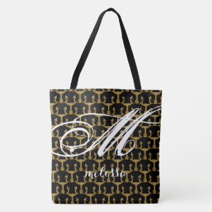 grand sac fourre-tout noir tout-en-un avec ancrage