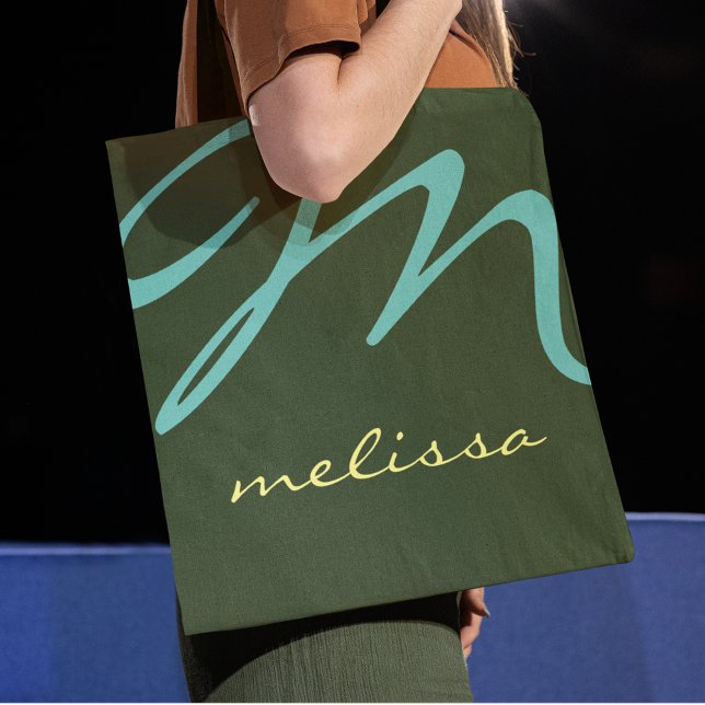 grand sac fourre-tout vert tout-sur-imprimé (sur l (Créateur téléchargé)