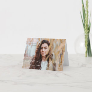 Grand Script Graduate Foto danke Ihnen card_nowy