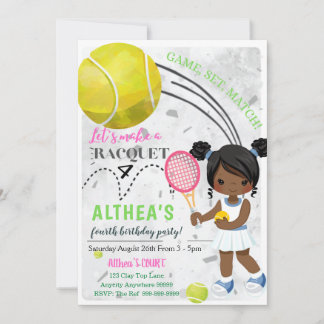 Grand Slam Birthday Einladungskarte